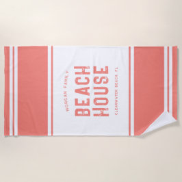 ファミリーネームサマーバケーションハウス ビーチタオル