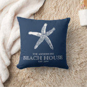 ファミリーネームスターフィッシュネービーブルービーチハウス クッション (ブランケット)