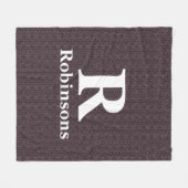 ファミリーネームセーターフリースブランケット フリースブランケット (正面(横))