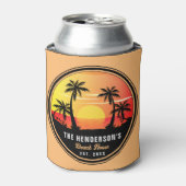 ファミリーネームハウスビーチレトロサンセットデミディーズ60s 缶クーラー (缶正面)