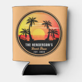 ファミリーネームハウスビーチレトロサンセットデミディーズ60s 缶クーラー (正面)