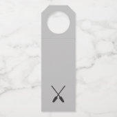 ファミリーネームパーソナライズされたレイクハウスウェルカム ボトルネックタグ (裏面)