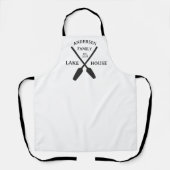 ファミリーネームパーソナライズされたレイクハウス エプロン (正面)