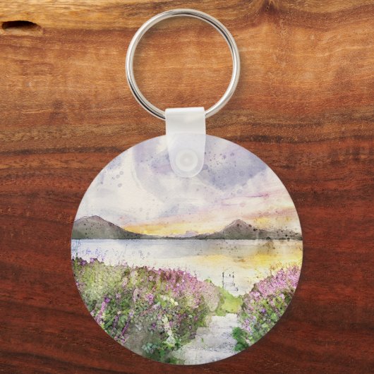 ファミリーネームパーソナライズされたレイクハウス キーホルダー (裏面)