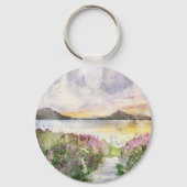 ファミリーネームパーソナライズされたレイクハウス キーホルダー (裏面)