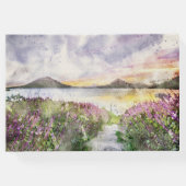 ファミリーネームパーソナライズされたレイクハウス ゲストブック (裏面)