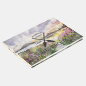 ファミリーネームパーソナライズされたレイクハウス ゲストブック (コーナー)