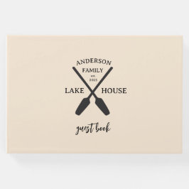 ファミリーネームパーソナライズされたレイクハウス ゲストブック