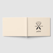 ファミリーネームパーソナライズされたレイクハウス ゲストブック (全面)