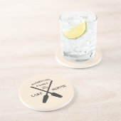 ファミリーネームパーソナライズされたレイクハウス コースター (側面)