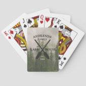 ファミリーネームパーソナライズされたレイクハウス トランプ (裏面)