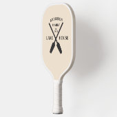 ファミリーネームパーソナライズされたレイクハウス ピックルボールラケット (左)