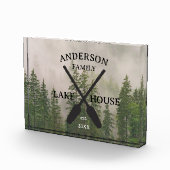 ファミリーネームパーソナライズされたレイクハウス フォトブロック (右)