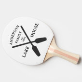 ファミリーネームパーソナライズされたレイクハウス 卓球ラケット (横)