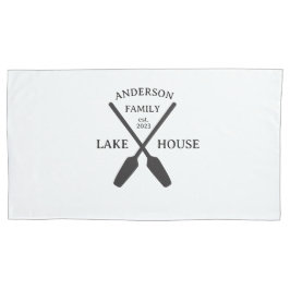 ファミリーネームパーソナライズされたレイクハウス 枕カバー
