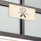 ファミリーネームパーソナライズされたレイクハウス 横断幕 (ビルの外側)