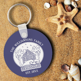 ファミリーネームビーチハウスいかりブ航海のルーホワイト キーホルダー