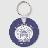 ファミリーネームビーチハウスいかりブ航海のルーホワイト キーホルダー (裏面)