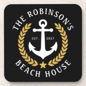 ファミリーネームビーチハウスいかりリーガル金ゴールドローレル コースター (正面)