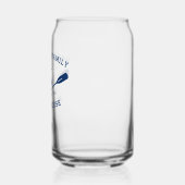 ファミリーネームビーチハウス航海のいかりオアーズネイビー ガラス缶 (左)