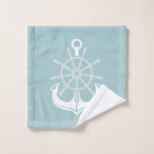 ファミリーネームビーチハウス航海のいかり バスタオルセット (ウォッシュタオル)