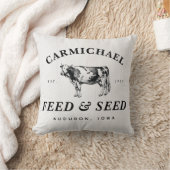 ファミリーネームファームハウス食べ物を与えスタイル&シードピロー クッション (ブランケット)