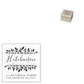 ファミリーネームボタニカルハンド書差出人住所 ラバースタンプ (押印)