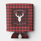 ファミリーネームランバージャックプレイドレイクハウス 缶クーラー (裏面)