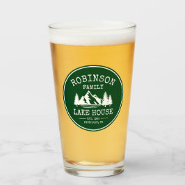 ファミリーネームレイクハウスツリーズフォレストグリーン タンブラーグラス