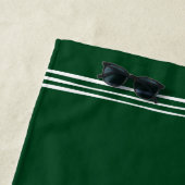 ファミリーネームレイクハウスツリーズフォレストグリーン ビーチタオル (インサイチュ)