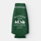 ファミリーネームレイクハウスツリーズフォレストグリーン ボトルクーラー (正面)
