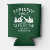 ファミリーネームレイクハウスツリーズフォレストグリーン 缶クーラー (正面)