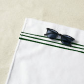 ファミリーネームレイクハウスフォレストグリーンツリーズホワイト ビーチタオル (インサイチュ)