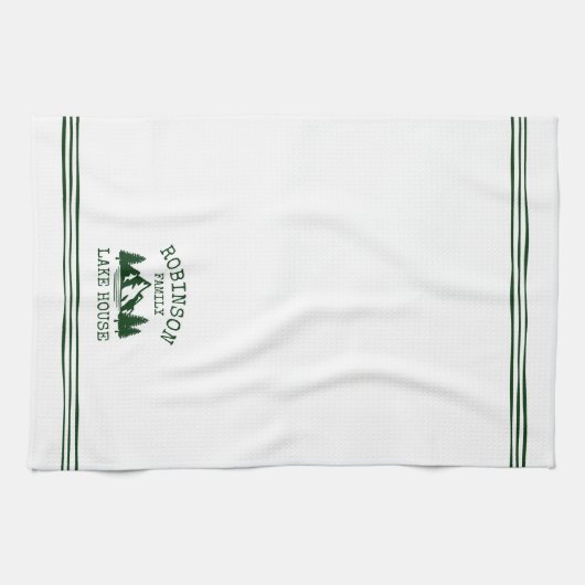 ファミリーネームレイクハウスフォレストグリーンツリーズ キッチンタオル (横)