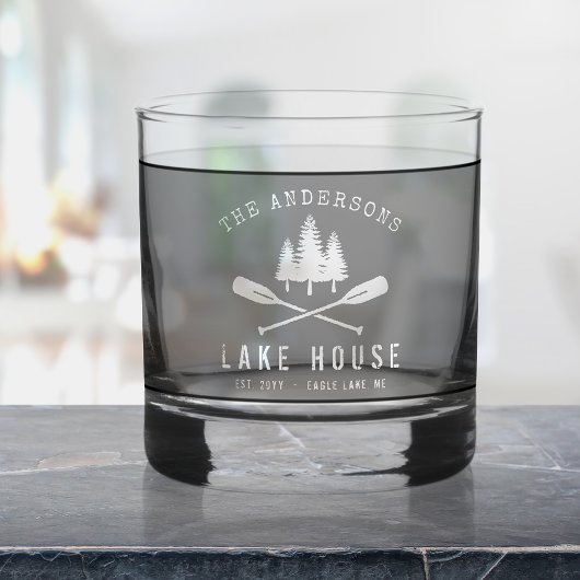 ファミリーネームレイクハウスモダンオール木 ウイスキーグラス