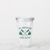 ファミリーネームレイクハウス素朴オール松木 アクリルタンブラー (正面)