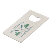 ファミリーネームレイクハウス素朴オール松木 クレジットカード栓抜き (裏面アングル)