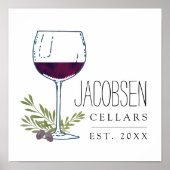 ファミリーネームワインセラーズアートプリント ポスター (正面)