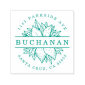 ファミリーネーム丸植物学差出人住所 セルフインキングスタンプ (デザイン)