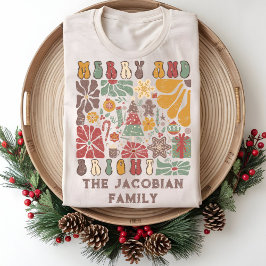 ファミリーネーム年懇親会ボホフローラクリスマス トライブレンドＴシャツ