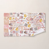 ファミリーネーム秋の水の色秋 バスタオルセット (ハンドタオル)