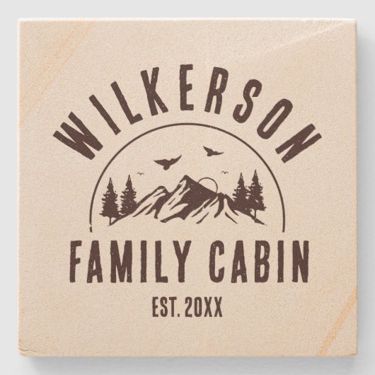 ファミリーネーム素朴キャビンコテージロッジレイクハウス ストーンコースター (正面)