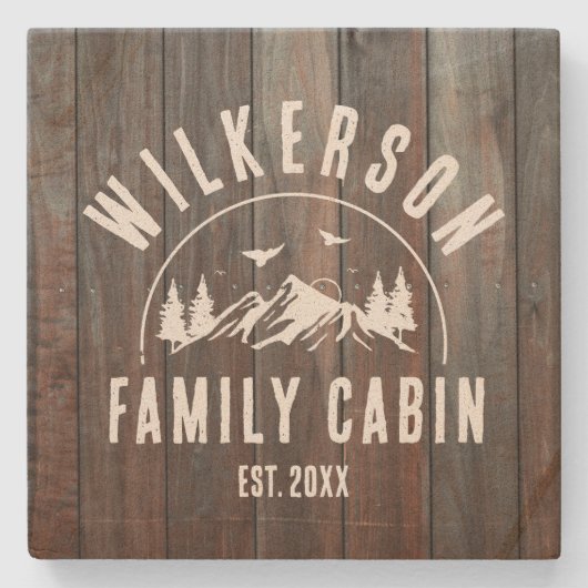 ファミリーネーム素朴キャビンコテージロッジレイクハウス ストーンコースター (正面)