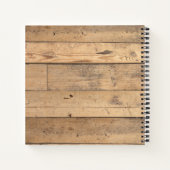 ファミリーネーム素朴キャビンフォレストツリーズゲストブック ノートブック (裏面)