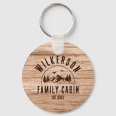 ファミリーネーム素朴キャビンレイクハウスコテージ キーホルダー (裏面)
