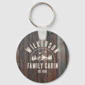 ファミリーネーム素朴キャビンレイクハウスコテージ キーホルダー (正面)
