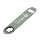 ファミリーネーム素朴ファームウィンドミルセージグリーン スピード栓抜き (裏面アングル)