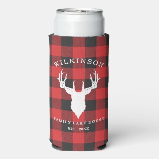 ファミリーネーム素朴プレイドレイクハウス スリム缶クーラー (Seltzer裏面)