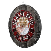 ファミリーネーム1枚のフォトゲームルーム ダーツボード (正面右)