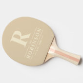 ファミリーネーム&イニシャルサンドドゥーヌ 卓球ラケット (横)